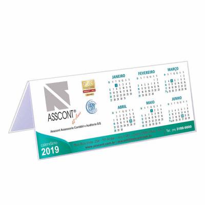 Calendário de mesa personalizável