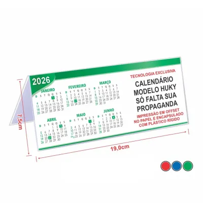 Calendário 2026 CA4mm verde
