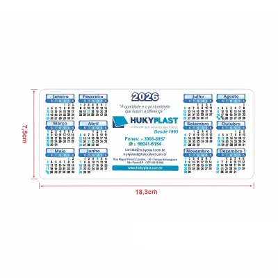 Calendário de monitor 2026