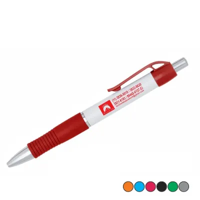 Caneta Plástica - opções de cores