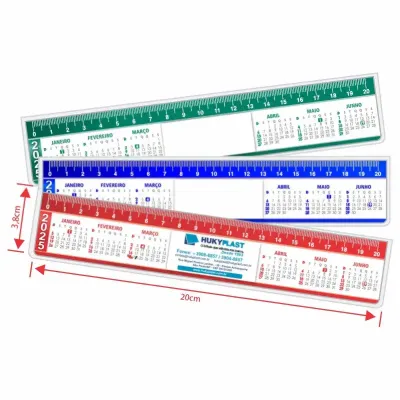 Régua de 20 cm em offset personalizada