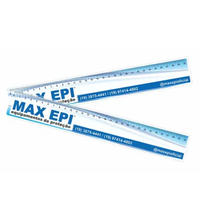 Régua com 30 cm em cores 