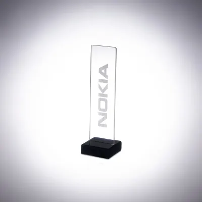 Display de acrílico iluminado por LED (desligado)