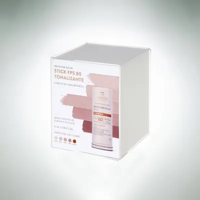 Display Personalizado de Acrílico em formato de Cubo