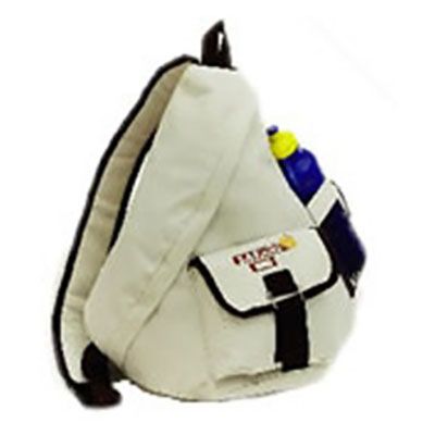 Mochila transversal em nylon com bolso frontal