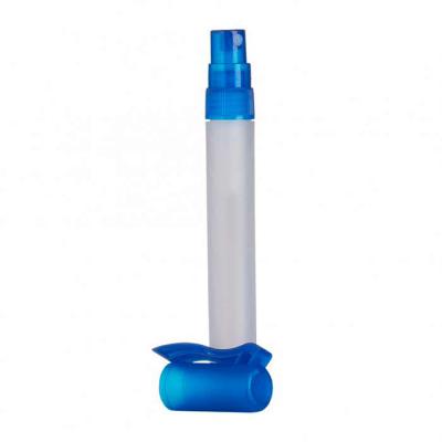 Spray higienizador 10ml plástico formato bastão com acabamento fosco, contém tampa de clipe e tam...