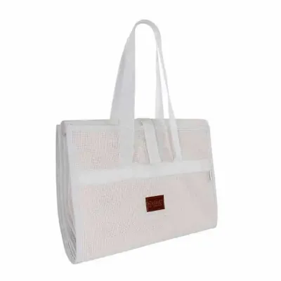 Esteira personalizada com etiqueta de courvin e bolso frontal