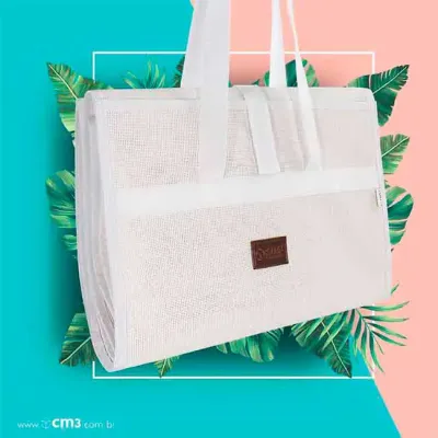 Esteira personalizada com fechamento por cadarço com velcro