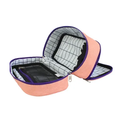 Necessaire com 2 compartimentos internos