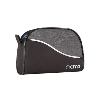 Necessaire fechamento por zíper de correr com 1 cursor niquelado 