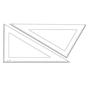 Régua para corte e costura 3 pontas 