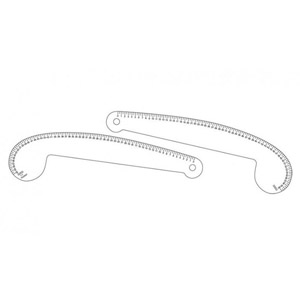 Régua para corte e costura em acrílico promocional