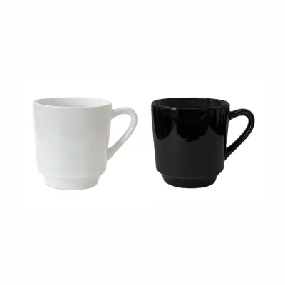 Caneca Lisa 200ml (branca e preta)
