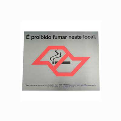 Placa de sinalização