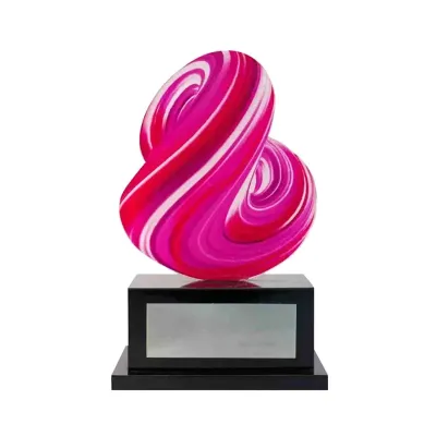 Troféu em acrílico com base