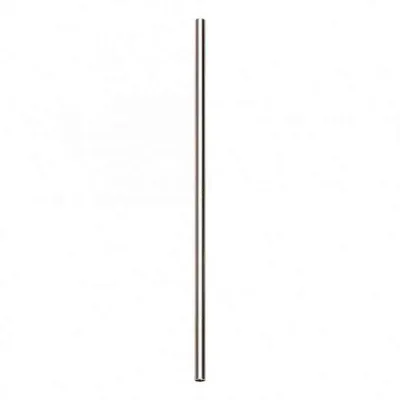 Canudo reto 200mm em aço inox personalizado