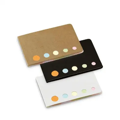 Caderno capa cartão em kraft, preto e branco