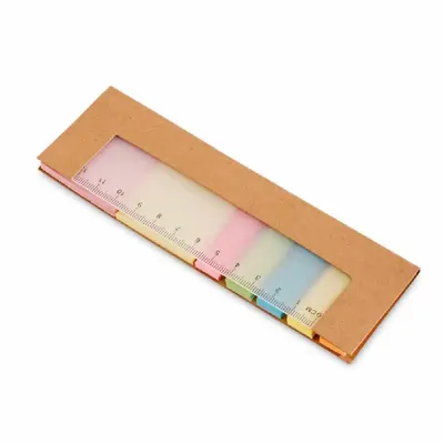 Caderno. Cartão. 7 conjuntos: 25 folhas cada. Com régua de 12 cm com escala impressa. 159 x 50 x ...