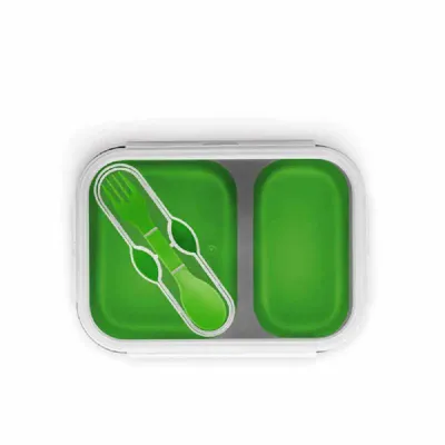 Marmita retrátil em silicone e PP 