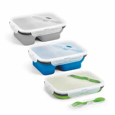 Marmita retrátil com talher 2 em 1