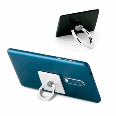 Suporte para celular. ABS. Com autocolante no verso. 35 x 40 x 6 mm.