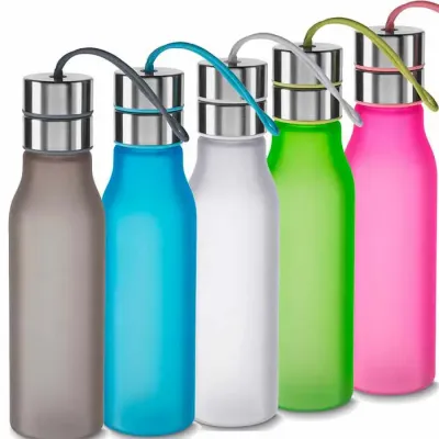 Garrafa plástica 600 ml com filtro personalizada
