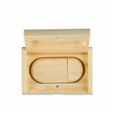 Kit pen drive ecológico em bambu