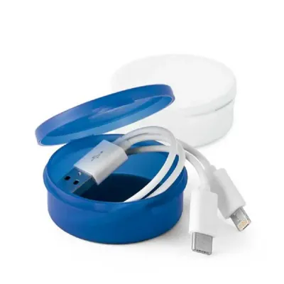 Cabo USB 3 em 1 com caixinhas em várias cores