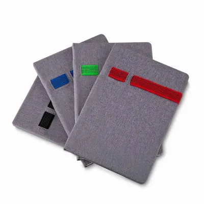 Cadernos 80 folhas personalizados com elástico colorido