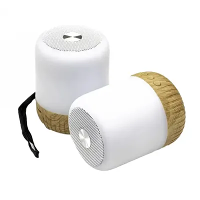 Caixa de som multimídia com luzes, material plástico