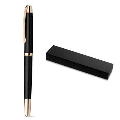 Caneta Roller de metal com estojo papel Kraft