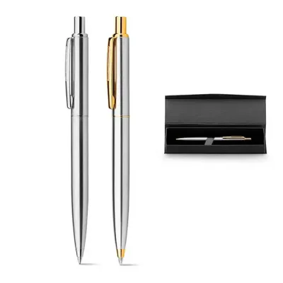 Esferográfica. Metal. Em estojo almofadado. ø10 x 131 mm | Caixa: 182 x 22 x 42 mm.