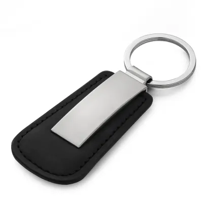 Chaveiro em metal fosco + PU