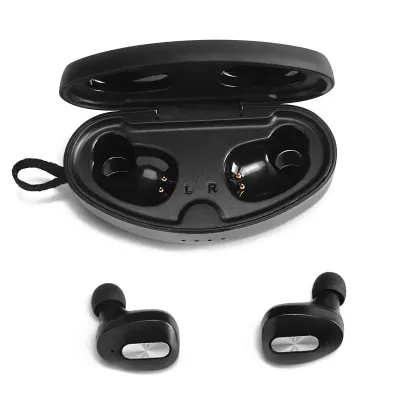 Fone de ouvido wireless com case para carregamento