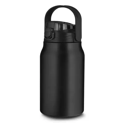 Garrafa térmica em aço inox PRETA
