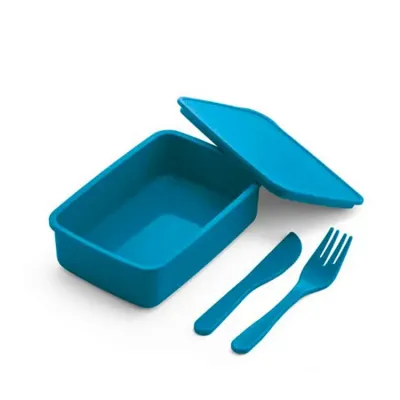 Marmita. Fibra de bambu e PP. Com 2 talheres: garfo e faca. Fecha com banda elástica. Apto para m...