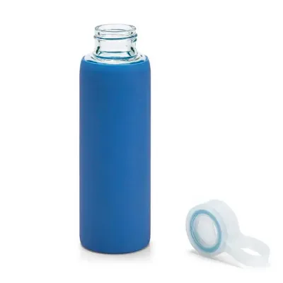 Squeeze. Vidro borossilicato. Com tampa em PP e bolsa em silicone. Capacidade: 380 ml. Food grade...