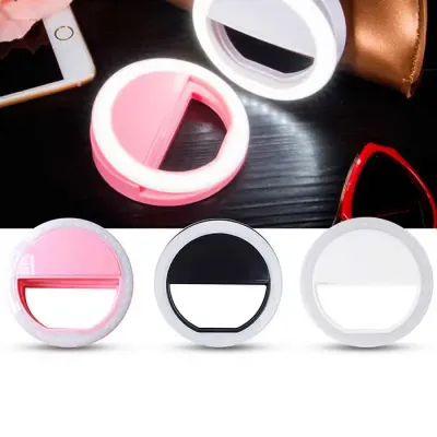Luz selfie ring light clip