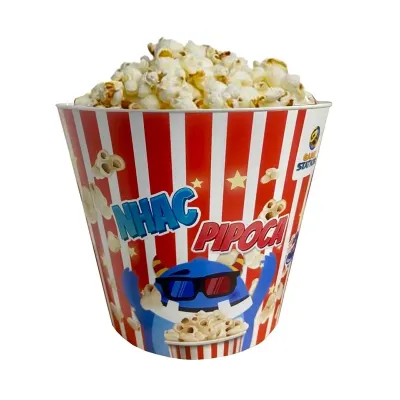 Balde de pipocas em PP personalizado