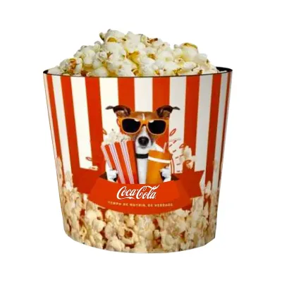 Balde de pipocas Personalizado em várias cores
