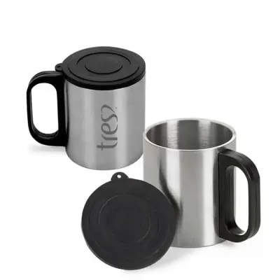 Caneca inox Silver personalizada