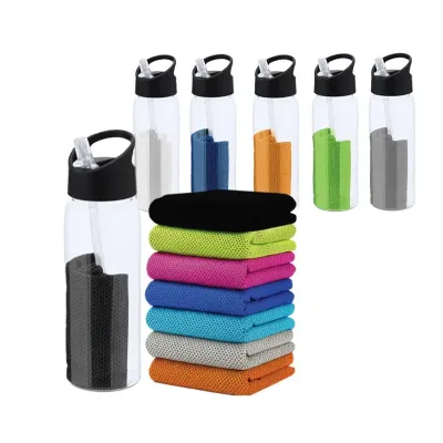 Garrafa com Toalha Cool Towel 500ml 