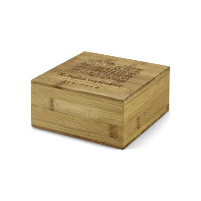 Caixa de Bambu para Sachês de Chá Personalizada 2