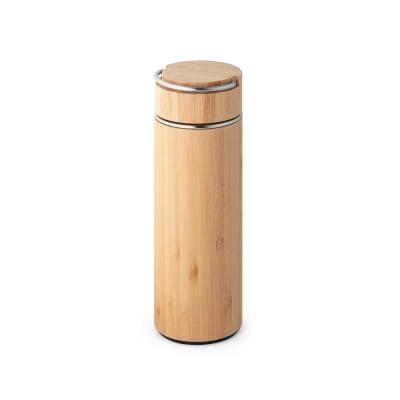 Garrafa Térmica Revestida em Bambu Personalizada 3