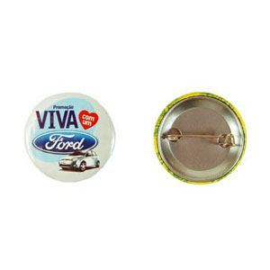 Botton com impressão personalizada.