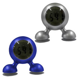 Relógio digital personalizado com o formato de olho.