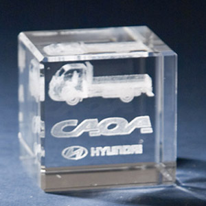Cristal Personalizado modelo cubo
