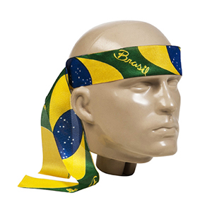 Fita para cabeça personalizada confeccionada em tecido Duralon® 3x100cm