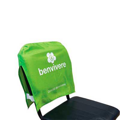 Capa para cadeira personalizada na medida 45x40 cm, confeccionada em tecido Duralon® 100% poliéster.