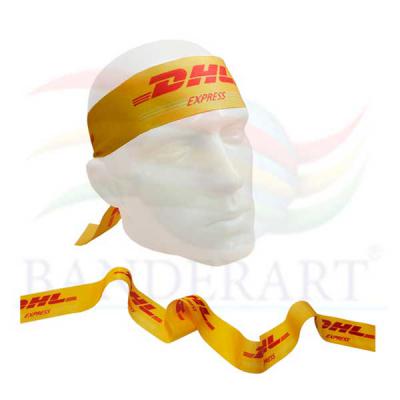 Fita para cabeça promocional confeccionada em tecido Duralon® 3x100cm Fabricado no Brasil.